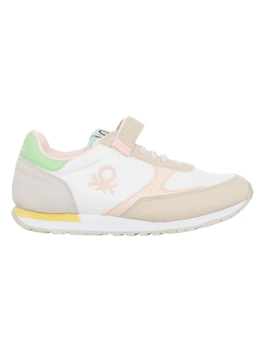 Zdjęcie produktu Benetton Sneakersy w kolorze biało-beżowym rozmiar: 33
