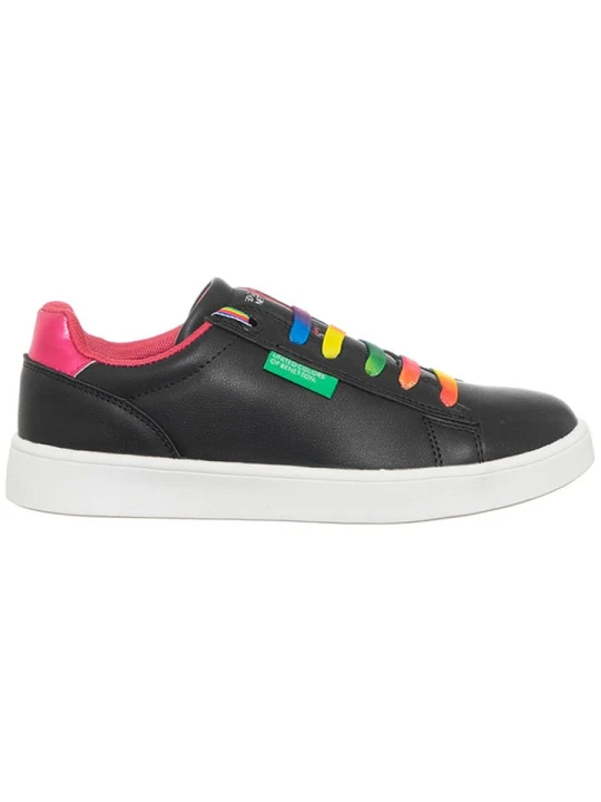 Zdjęcie produktu Benetton Sneakersy w kolorze czarno-różowym rozmiar: 24