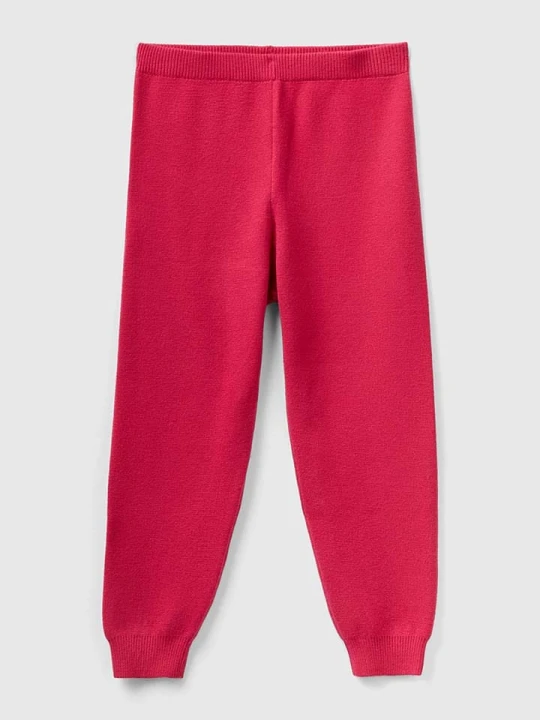 Zdjęcie produktu Benetton Spodnie dresowe w kolorze czerwonym rozmiar: 168