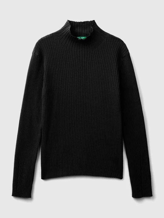 Zdjęcie produktu Benetton Sweter w kolorze czarnym rozmiar: 122