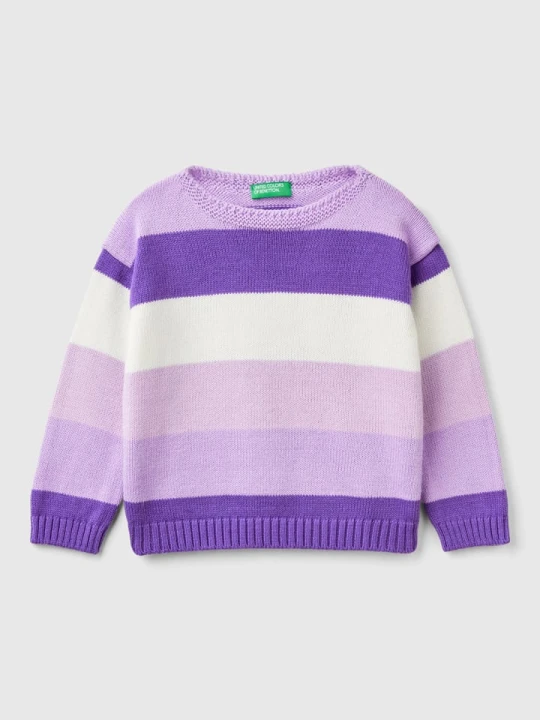 Zdjęcie produktu Benetton Sweter w kolorze fioletowym rozmiar: 82