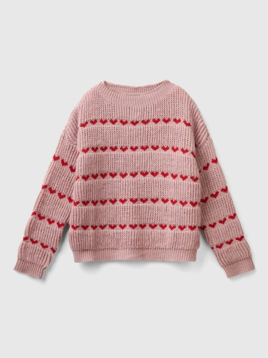 Zdjęcie produktu Benetton Sweter w kolorze jasnoróżowym rozmiar: 150