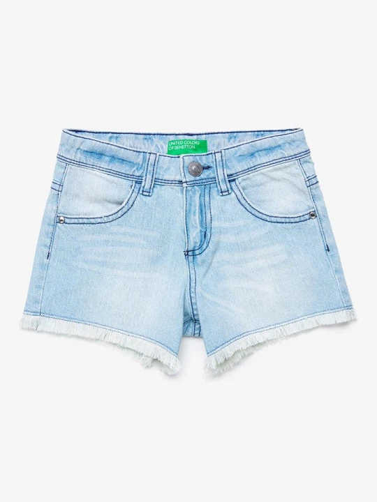 Zdjęcie produktu Benetton Szorty dżinsowe w kolorze błękitnym rozmiar: 90