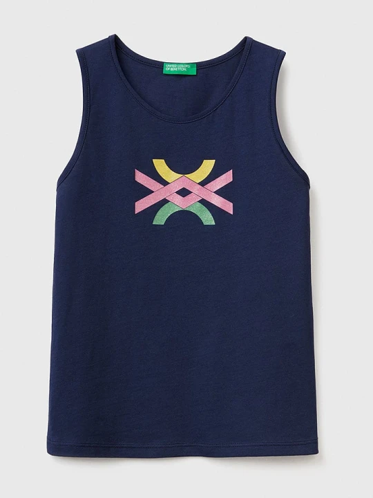 Zdjęcie produktu Benetton Top w kolorze granatowym rozmiar: 122