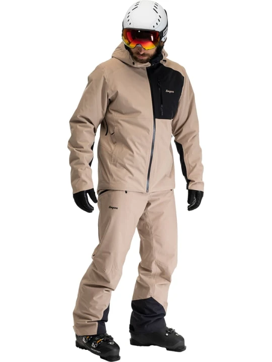 Zdjęcie produktu Bergans Kurtka narciarska "Oppdal" w kolorze beżowym rozmiar: XL