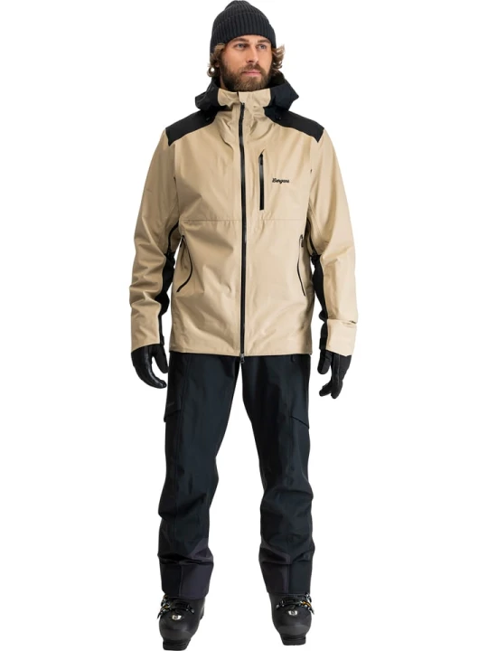Zdjęcie produktu Bergans Kurtka narciarska "Oppdal" w kolorze beżowym rozmiar: M