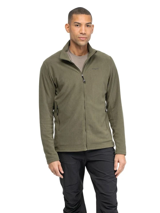 Zdjęcie produktu Bergans Kurtka polarowa "Finnsnes" w kolorze khaki rozmiar: XL