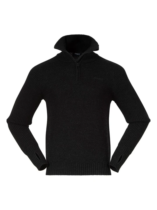 Zdjęcie produktu Bergans Wełniany sweter "Ulriken" w kolorze czarnym rozmiar: XL