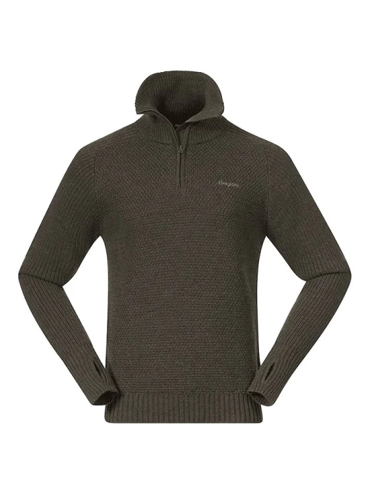 Zdjęcie produktu Bergans Wełniany sweter w kolorze khaki rozmiar: S