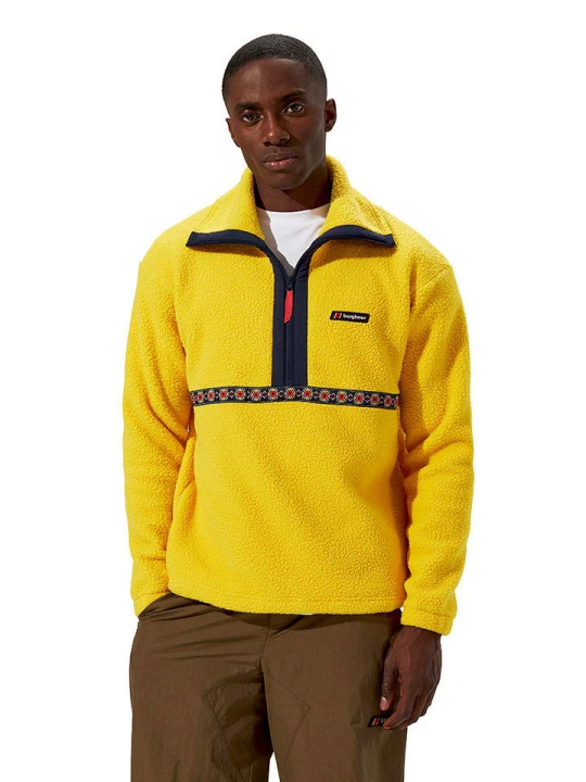 Zdjęcie produktu Berghaus Bluza polarowa "Rhynie" w kolorze żółto-czarnym rozmiar: 48