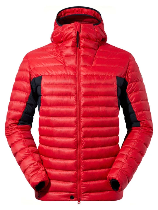 Zdjęcie produktu Berghaus Kurtka puchowa "Seeker" w kolorze czarno-czerwonym rozmiar: 46