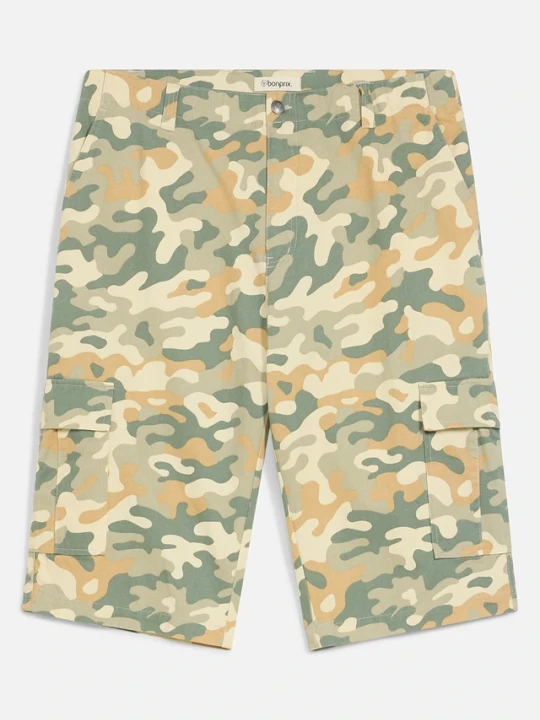 Zdjęcie produktu Bermudy bojówki, loose fit BonPrix beżowy