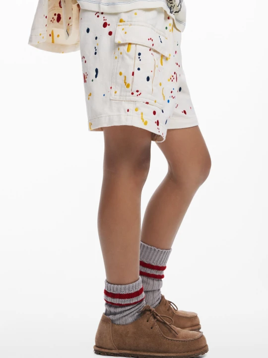 Zdjęcie produktu Bermudy cargo splash Desigual biały