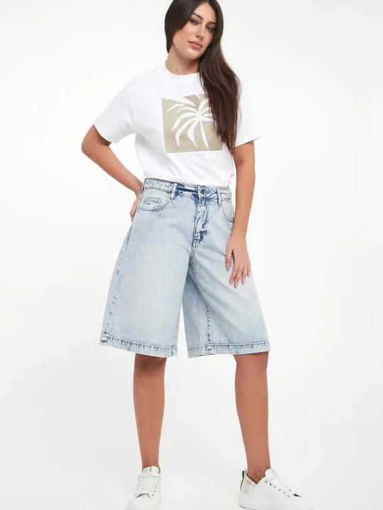 Zdjęcie produktu Bermudy damskie jeansowe ARMANI EXCHANGE