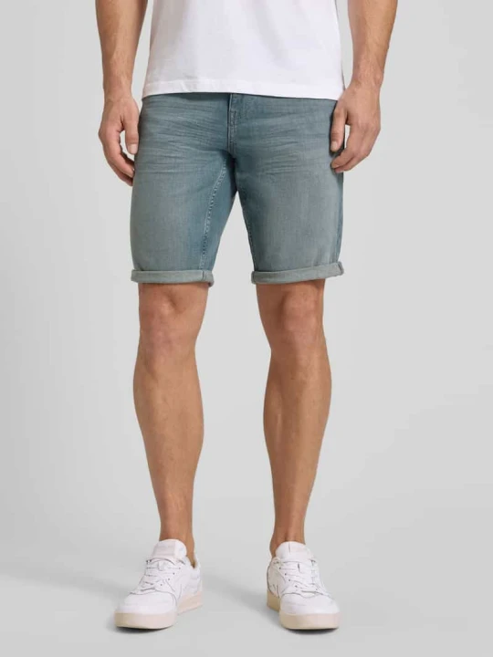Zdjęcie produktu Bermudy jeansy krój regular fit z mieszanka bawełny Tom Tailor Ciemnoniebieski