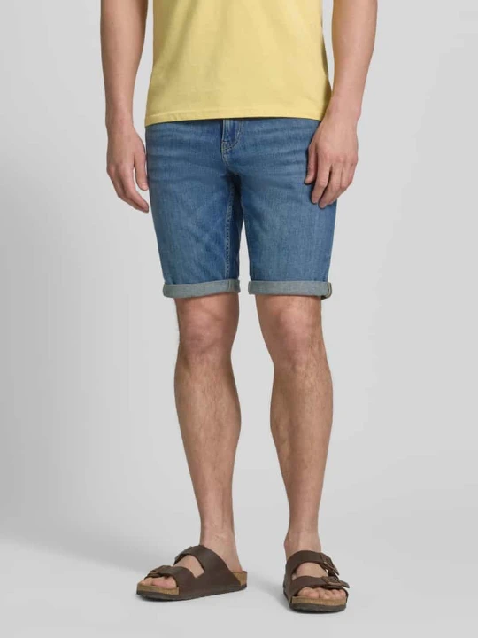 Zdjęcie produktu Bermudy jeansy krój regular fit z mieszanka bawełny Tom Tailor Niebieski