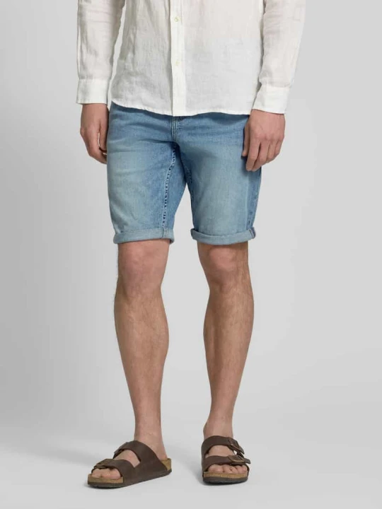 Zdjęcie produktu Bermudy jeansy krój regular fit z mieszanka bawełny Tom Tailor Jasnoniebieski