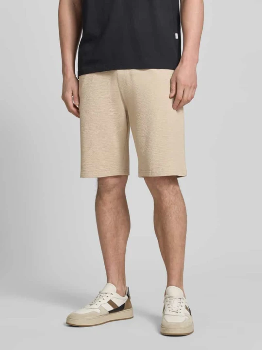 Zdjęcie produktu Bermudy krój relaxed fit z mieszanki bawełny model 'DETROIT' s.Oliver Beżowy