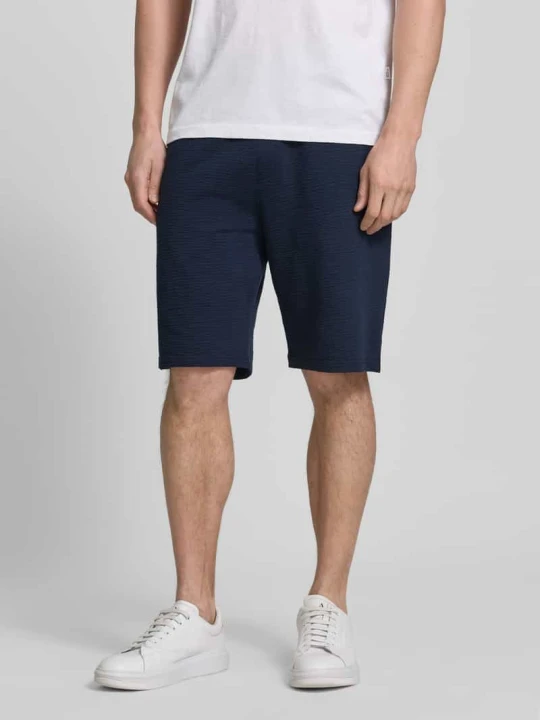 Zdjęcie produktu Bermudy krój relaxed fit z mieszanki bawełny model 'DETROIT' s.Oliver Granatowy