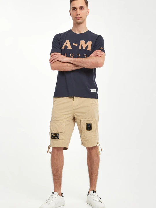 Zdjęcie produktu Bermudy męskie z logo AERONAUTICA MILITARE