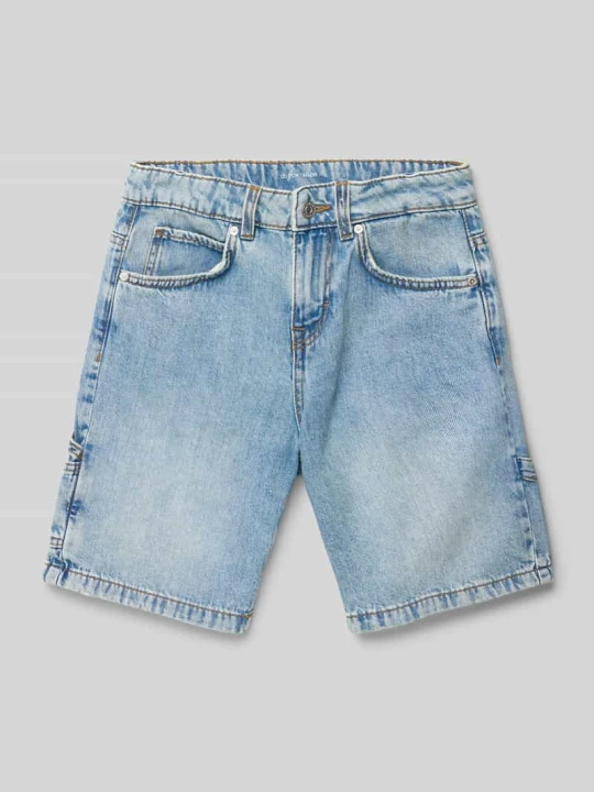 Zdjęcie produktu Bermudy o kroju baggy fit z czystej bawełny Tom Tailor Jasnoniebieski