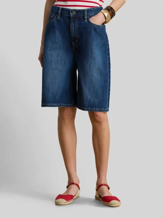 Zdjęcie produktu Bermudy o kroju loose fit z denimu Lauren Ralph Lauren Jeansowy niebieski