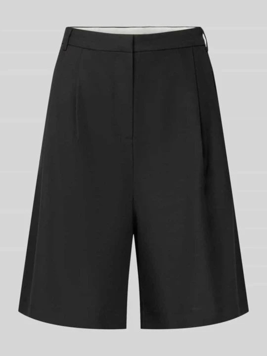 Zdjęcie produktu bermudy o kroju regular fit z elastycznej mieszanki materiałów model 'Nika' NEO NOIR Czarny