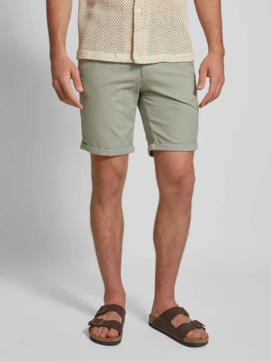 Zdjęcie produktu Bermudy o kroju regular fit z fakturowanym wzorem model ‘FURY’ Jack&Jones Limonkowy
