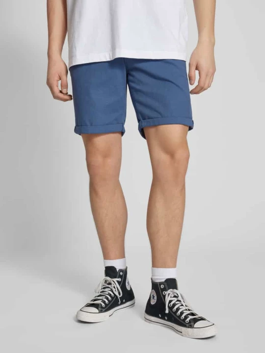 Zdjęcie produktu Bermudy o kroju regular fit z fakturowanym wzorem model ‘FURY’ Jack&Jones Niebieski