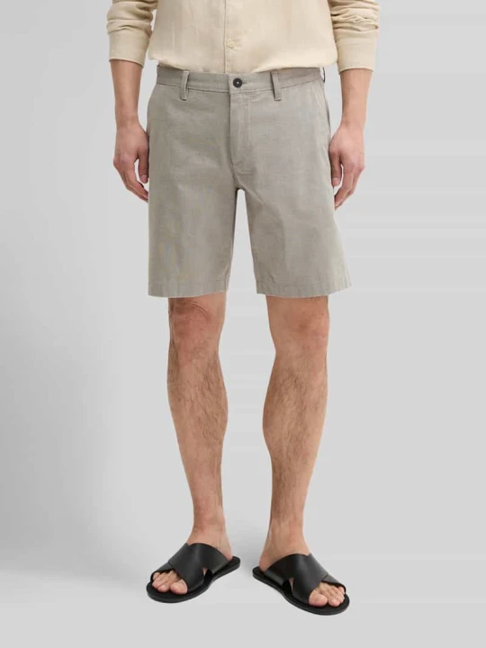 Zdjęcie produktu Bermudy o kroju regular fit z mieszanki bawełny i elastanu model 'SALO' Marc O'Polo Średnioszary
