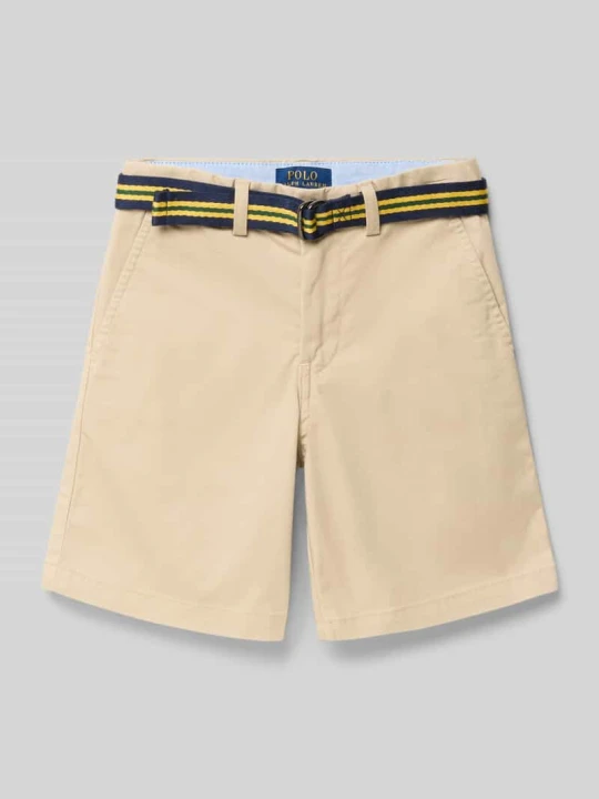 Zdjęcie produktu Bermudy z bawełnianej mieszanki w kroju regular fit model 'BEDFORD' Polo Ralph Lauren Beżowy