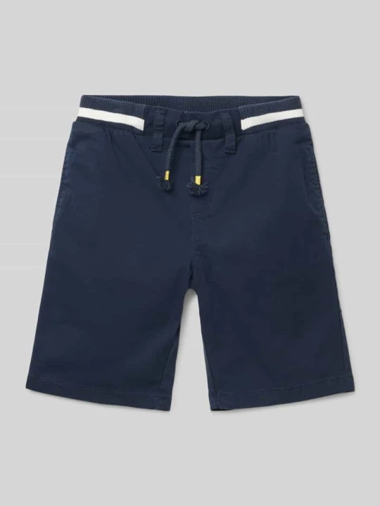 Zdjęcie produktu Bermudy o kroju regular fit z mieszanki bawełny model ‘PELLE’ s.Oliver Granatowy