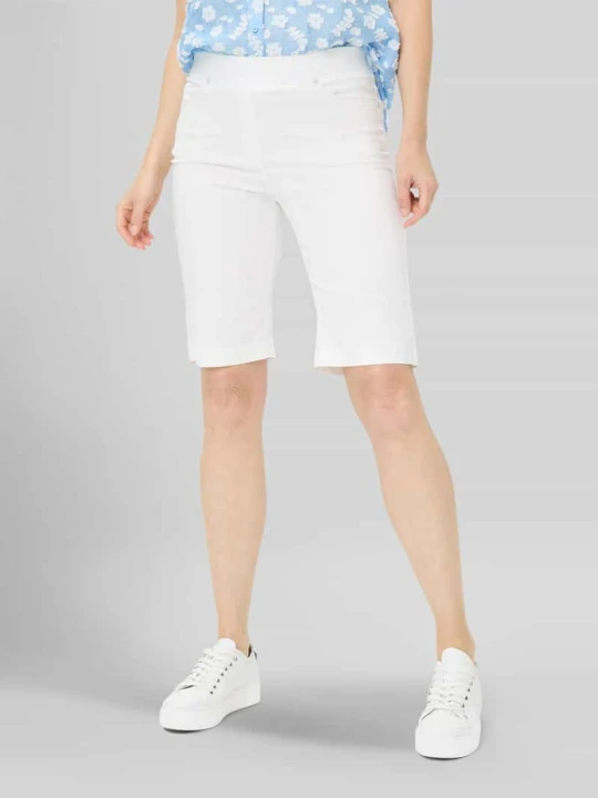 Zdjęcie produktu Bermudy o kroju regular fit z mieszanki bawełny Raphaela By Brax Biały