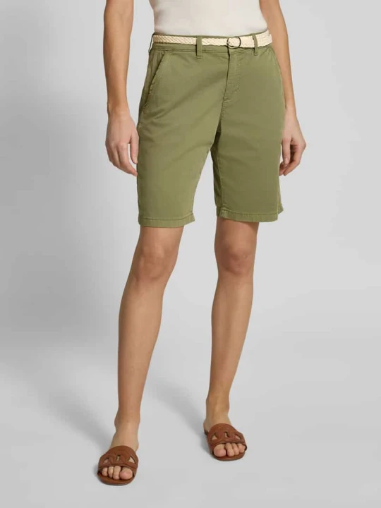 Zdjęcie produktu Bermudy o kroju regular fit z mieszanki bawełny s.Oliver Khaki
