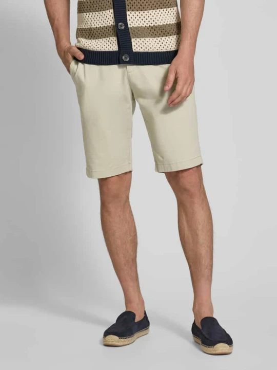 Zdjęcie produktu Bermudy o kroju regular fit z mieszanki bawełny Tom Tailor Beżowy