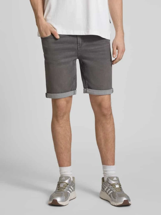 Zdjęcie produktu Bermudy o kroju regular fit z mieszanki bawełny z dodatkiem wiskozy model 'PLY' Only & Sons Średnioszary