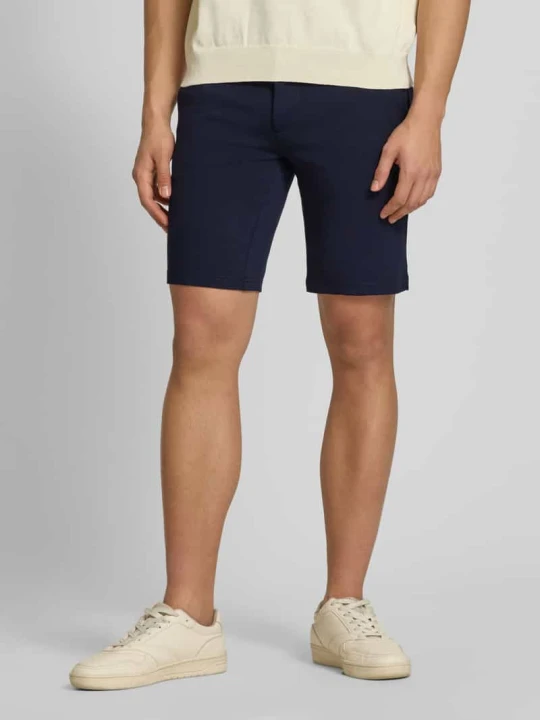 Zdjęcie produktu Bermudy o kroju regular fit z mieszanki wiskozy model 'MARK' Only & Sons Granatowy
