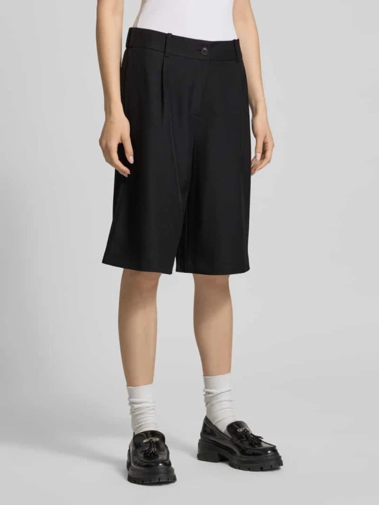Zdjęcie produktu Bermudy o kroju regular fit z zakładką w pasie model 'LINDA' Only Czarny