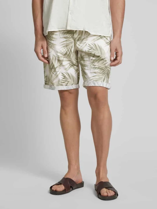 Zdjęcie produktu Bermudy o kroju relaxed fit z mieszanki lnu i bawełny Tom Tailor Beżowy