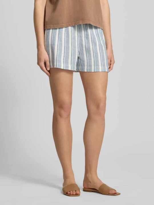 Zdjęcie produktu Bermudy o kroju relaxed fit z mieszanki wiskozy i lnu model 'GOA' Only Złamany biały