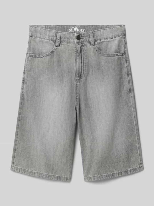 Zdjęcie produktu Bermudy o kroju slim fit z czystej bawełny s.Oliver Średnioszary