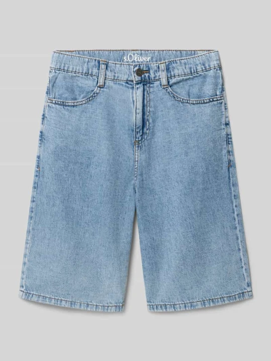 Zdjęcie produktu Bermudy o kroju slim fit z czystej bawełny s.Oliver Niebieski