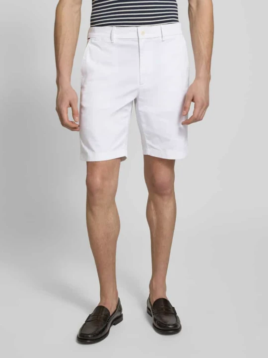 Zdjęcie produktu Bermudy o kroju regular fit z mieszanki bawełny Tommy Hilfiger Biały
