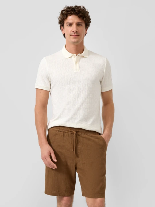 Zdjęcie produktu Fakturowane bermudy Detroit / Relaxed Fit / Mid Rise s.Oliver brązowy