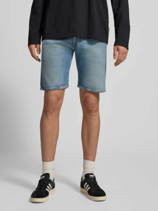 Zdjęcie produktu Bermudy o kroju wide leg w stylu 5-kieszeniowym model '501®' Levi's Jeansowy niebieski
