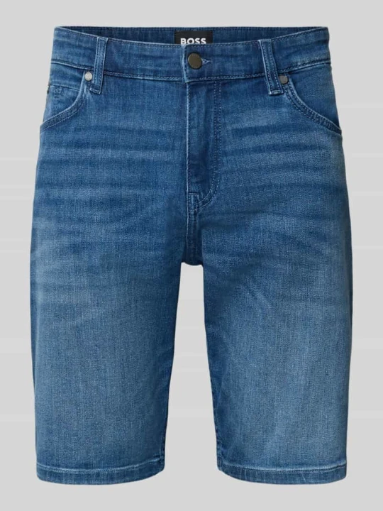 Zdjęcie produktu Bermudy w kroju regular fit z mieszanki bawełny model 'P-Re.Maine' Boss Jeansowy niebieski