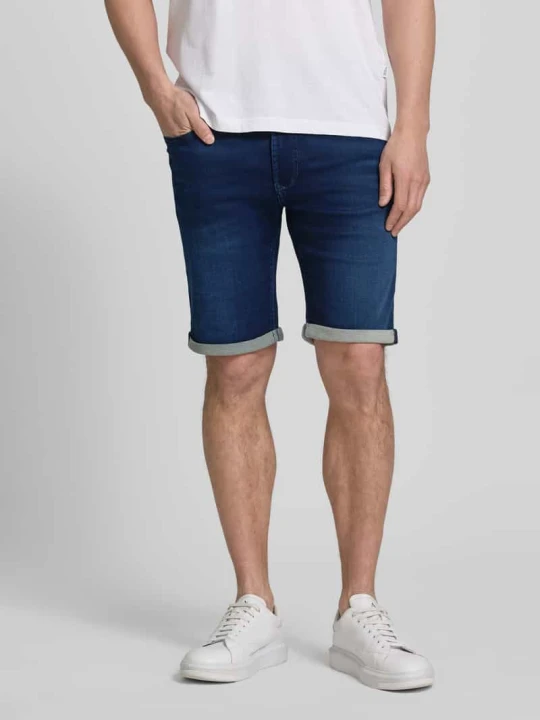 Zdjęcie produktu Bermudy o kroju regular fit z tkaniny stylizowanej na denim z wpuszczanymi kieszeniami MAC Ciemnoniebieski
