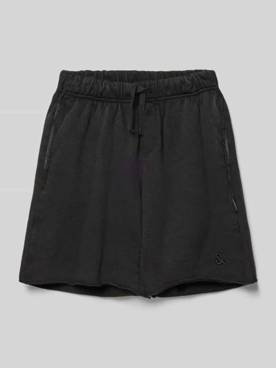 Zdjęcie produktu Bermudy z elastycznym pasem model ‘BILL’ Jack&Jones Czarny