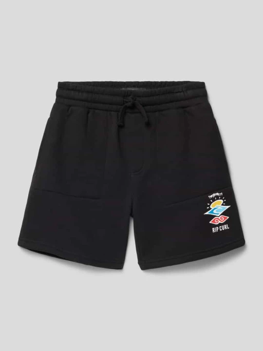 Zdjęcie produktu Bermudy z nadrukiem z logo Rip Curl Czarny