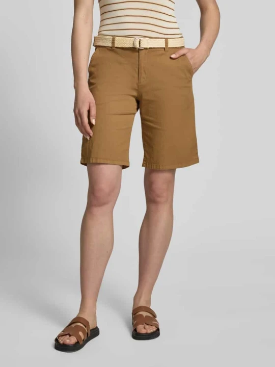 Zdjęcie produktu Bermudy z paskiem model 'ROVENA' Soyaconcept Khaki